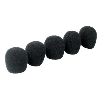 Bonnettes micro - jeu de 5 protections anti-vent en mousse noire Rondson
