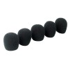Bonnettes micro - jeu de 5 protections anti-vent en mousse noire Rondson