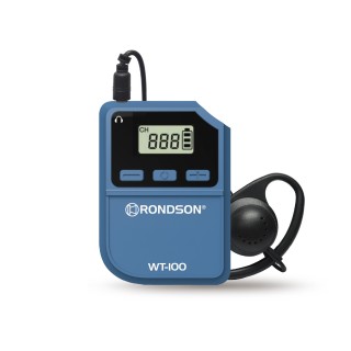 Récepteur de visite guidée UHF avec oreillette - système WT-100 Rondson