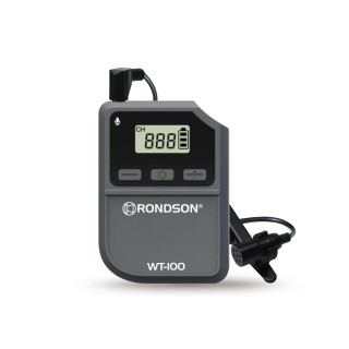 Emetteur de visite guidée UHF avec micro-cravate - système WT-100 Rondson