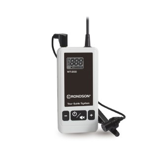 Emetteur de visite guidée UHF avec micro-cravate - système WT-200 Rondson