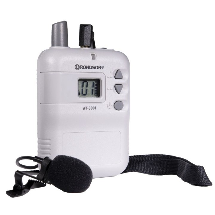 Emetteur de visite UHF avec micro cravate Rondson