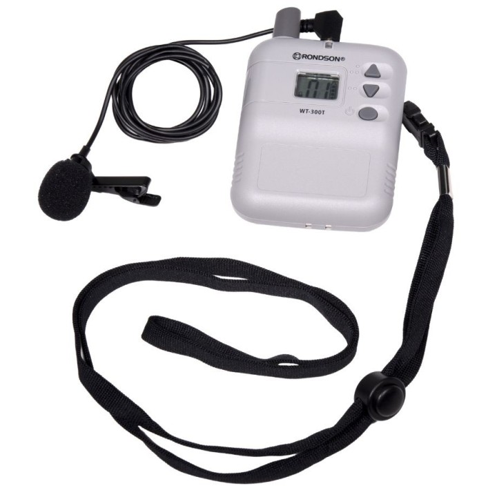 Emetteur de visite UHF avec micro cravate Rondson