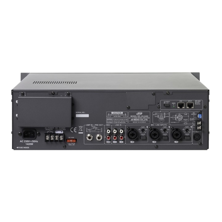 Ampli-préampli 600W 6 entrées Source intégrable 4 Ohms 6 lignes Rondson