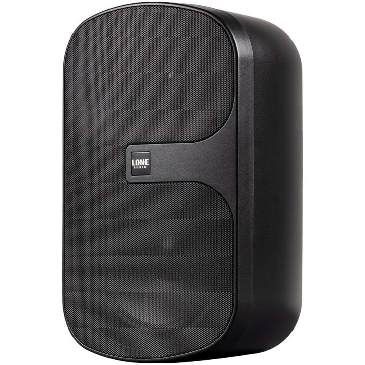 Paire d'enceintes murales noires 2 voies 120W MAX en 8 Ohms- IP55 Rondson