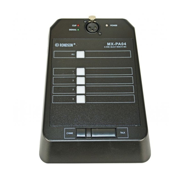 Pupitre micro à télécommande Rondson RNS-MX-PA04 | pour préampli MX-804 | contrôle à distance Rondson