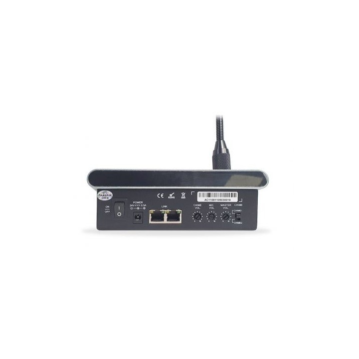 Pupitre microphones Rondson RNS-PA-04D | 4 zones | compatible AM-4240D Rondson