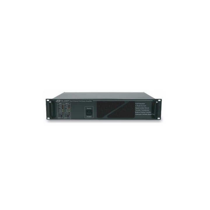 Amplificateur de puissance Rondson RNS-PA-212-DP | 2 x 120W | 25/50/100V 24V/230V 3U Rondson