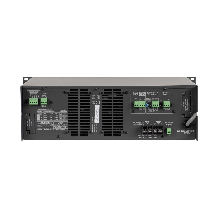 Amplificateur ligne Rondson RNS-PA-600-DP | 1x600W | 50/70/100V | 19" 3U Rondson
