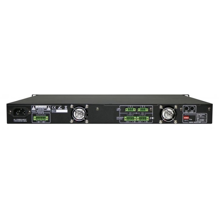 Amplificateur de puissance Rondson RNS-PA-2240DC | 2 x 240 W | Class D | DC 24 V Rondson