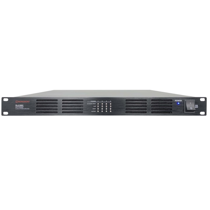 Amplificateur de puissance Rondson RNS-PA-4120DC | 4 x 120 W | Class D DC 24 V Rondson