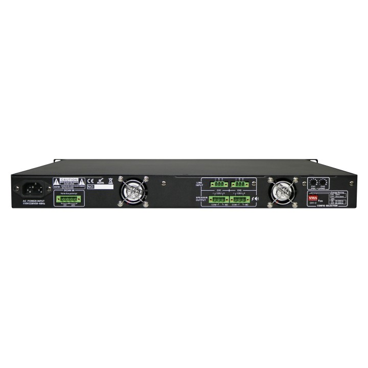 Amplificateur de puissance Rondson RNS-PA-4120DC | 4 x 120 W | Class D DC 24 V Rondson