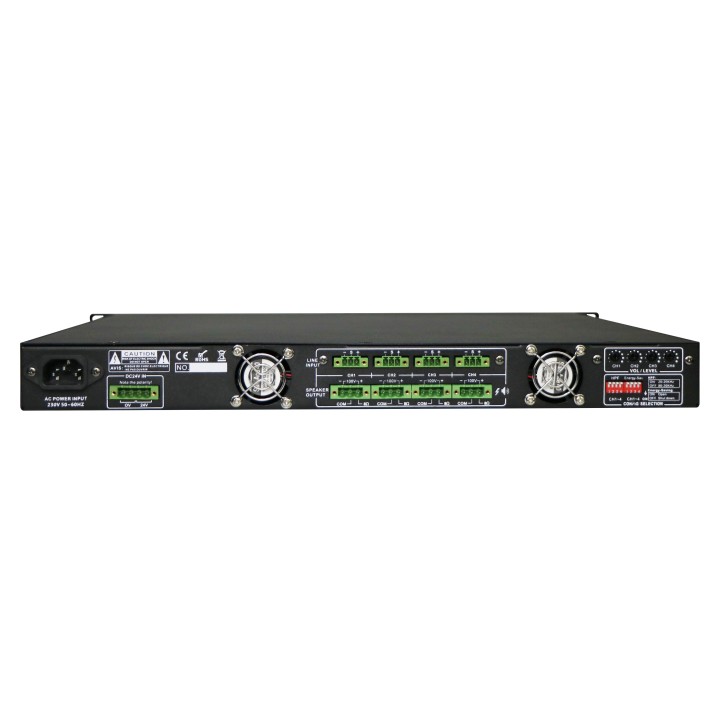 Amplificateur de puissance Rondson RNS-PA-4240DC | 4 x 240 W | Class D | DC 24 V Rondson