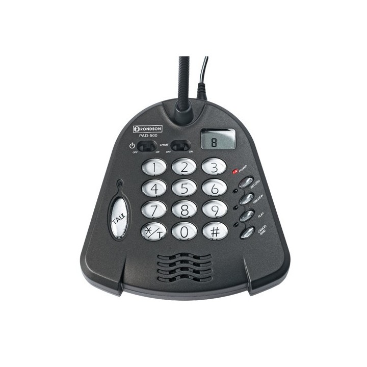 Pupitre microphone d'appel Rondson RNS-PAD500 | enregistrement numérique | annonces multi-zones Rondson