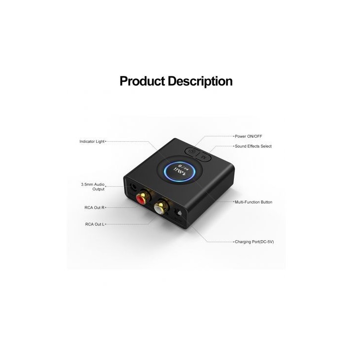 Module récepteur Bluetooth Rondson RNS-SBT-5.0 | Bluetooth 5.0 | audio stéréo Rondson