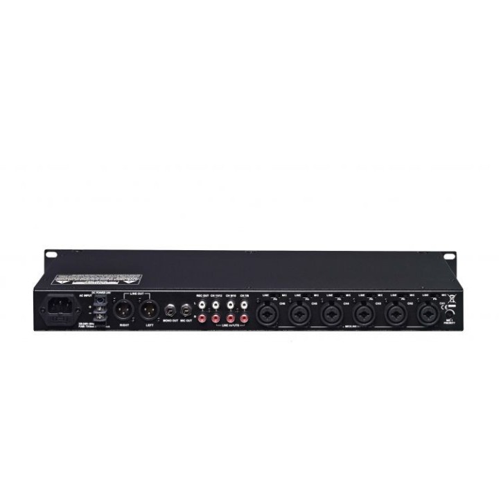 Mélangeur micro/ligne Rondson RNS-SPA-12 | 6 entrées mono | 19" 1U rackable Rondson