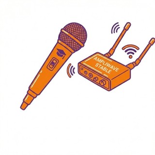 Micro sans fil étudiant AVer AVE-STUDENTMIC | compatible Ampliwave | transmission sans fil stable
