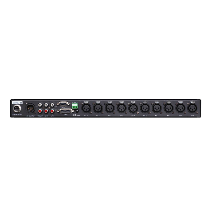 Préamplificateur micro Rondson RNS-PM10P | 10 entrées MIC + priorités | 2 AUX | 1U