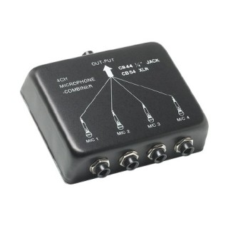 Adaptateur audio Rondson RNS-CB-44 | 4 entrées micro asymétriques vers 1 sortie | couplage microphonique