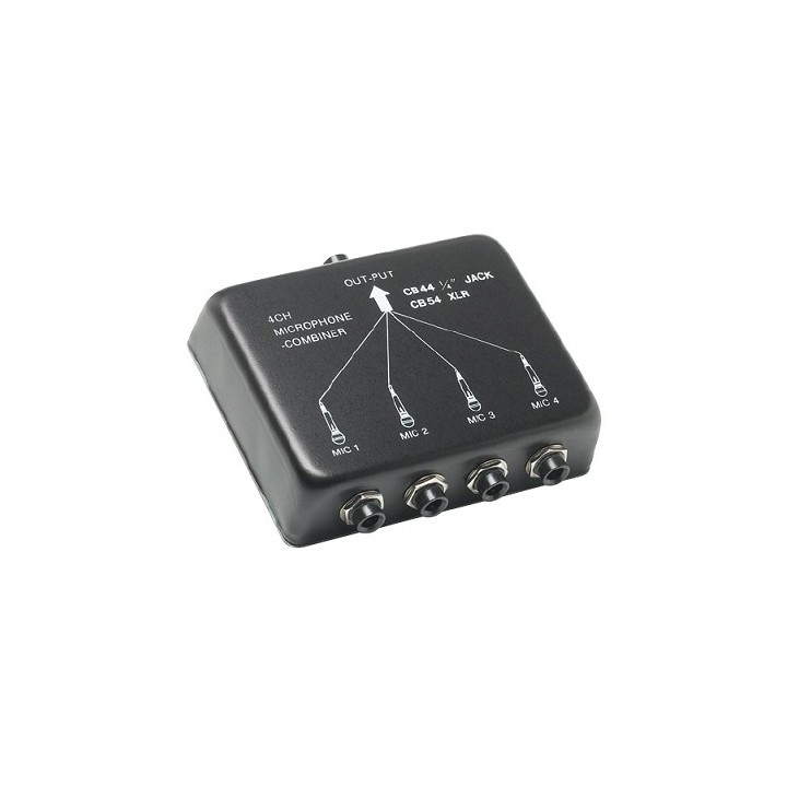 Adaptateur audio Rondson RNS-CB-44 | 4 entrées micro asymétriques vers 1 sortie | couplage microphonique