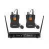 Ensemble UHF double Diversity Rondson RNS-BE-1020/2BP | 2 microphones cravate | réception stable