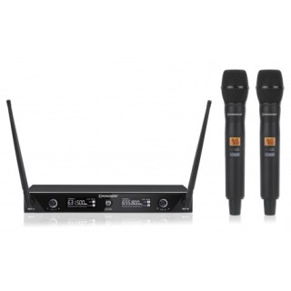 Ensemble UHF double Diversity Rondson RNS-BE-1020/2MIC | 2 microphones main | réception stable