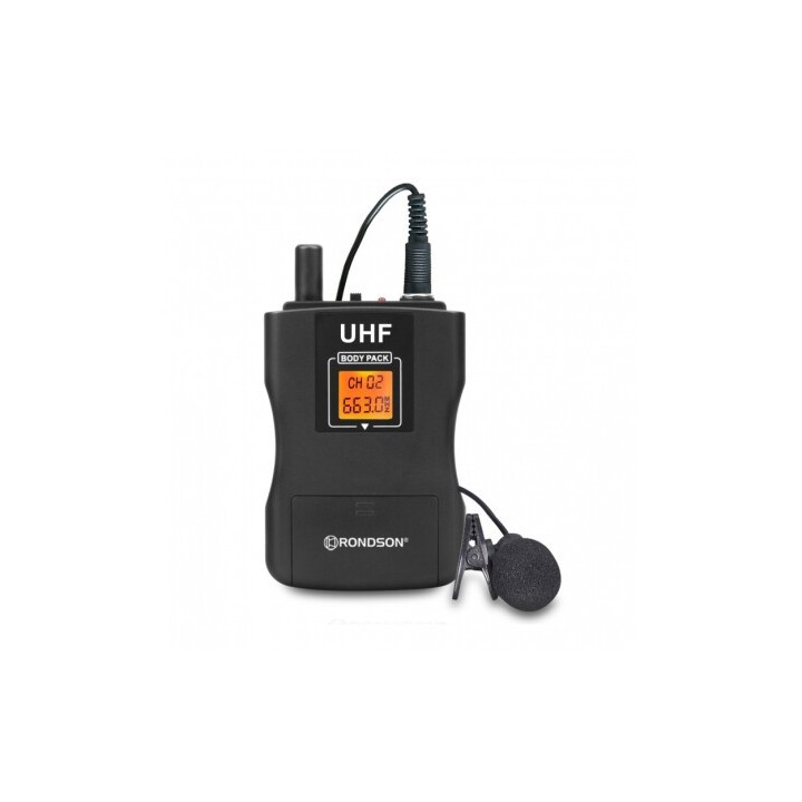 Ensemble UHF quatre Diversity Rondson RNS-BE-1040/4BP | 4 micro-cravates | réception Diversity 4 canaux