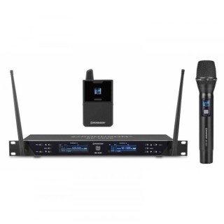 Ensemble UHF double diversity Rondson RNS-BE-2020/MIC/BP | 1 micro main + 1 micro cravate