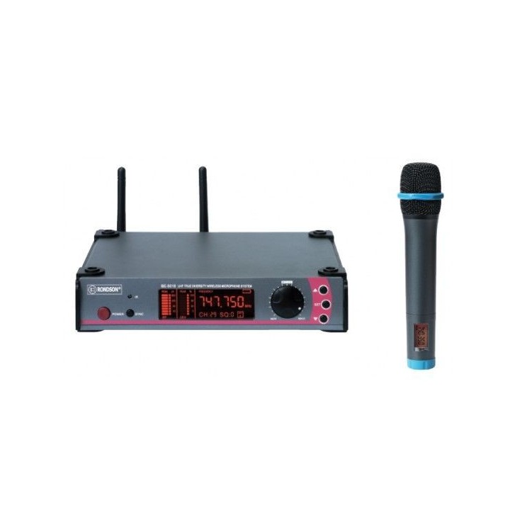 Ensemble micro UHF diversity Rondson RNS-BE-5018/H-83 | 49 fréquences | réception diversity