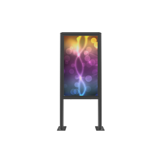 Borne portrait extérieure Edbak POK90 | Samsung OH 46" | Support borne Edbak