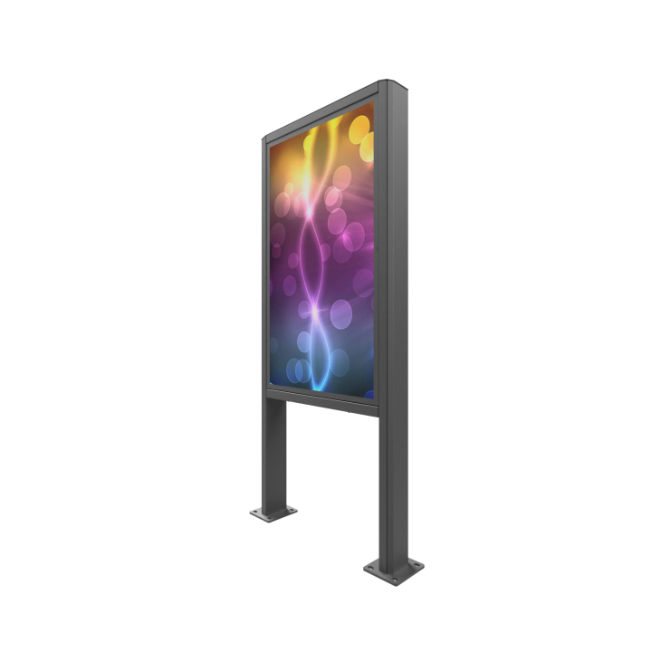 Borne portrait extérieure Edbak POK90 | Samsung OH 46" | Support borne Edbak
