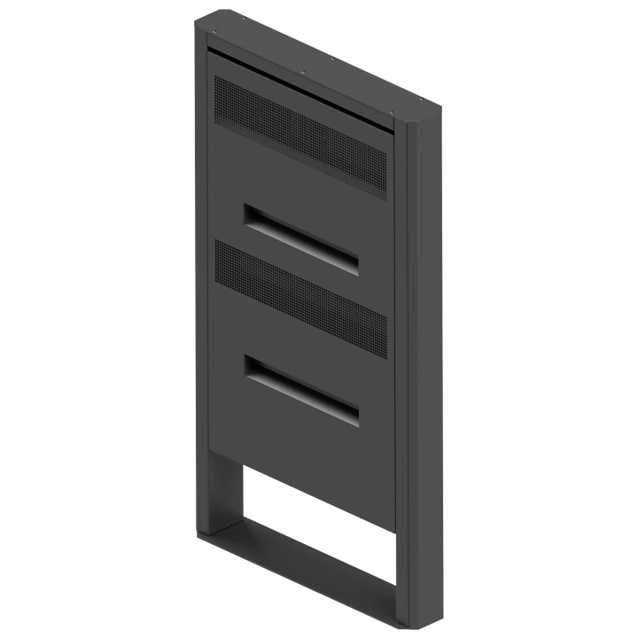 Borne portrait extérieure Edbak POK110 | Samsung OH 75" | Support borne Edbak
