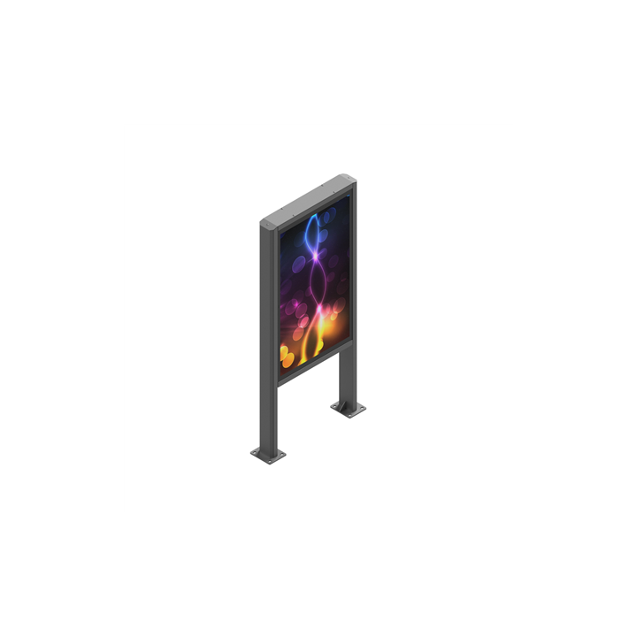 Borne portrait extérieure Edbak POK101 | 55" | Support borne Edbak