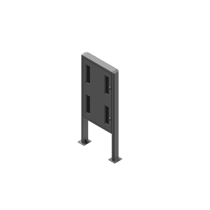 Borne portrait extérieure Edbak POK101 | 55" | Support borne Edbak