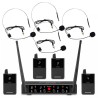 Ensemble UHF Rondson RNS-BE-2040/4BP | 4 Diversity | 4 micro-cravates incluses