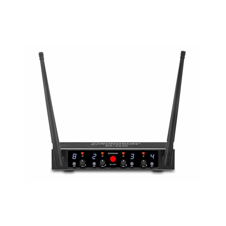 Ensemble UHF double Diversity Rondson RNS-BE-2040/4MIC | 4 micros main | portée longue