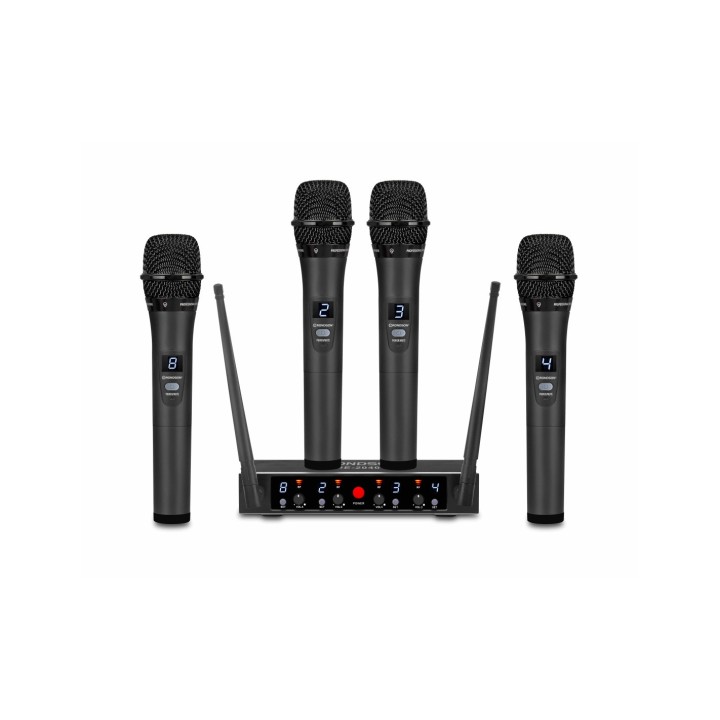 Ensemble UHF double Diversity Rondson RNS-BE-2040/4MIC | 4 micros main | portée longue