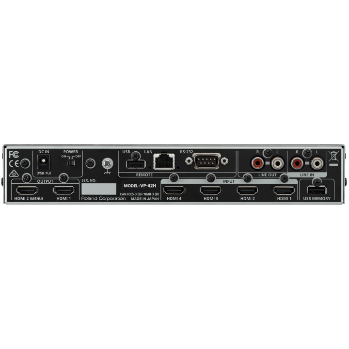Processeur vidéo quad Roland ROL-VP-42H | PiP | contrôle LAN Roland
