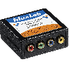 Balun composante-Composite Vidéo Muxlab 500057 | connecteur F | transmission vidéo composante/Composite Muxlab