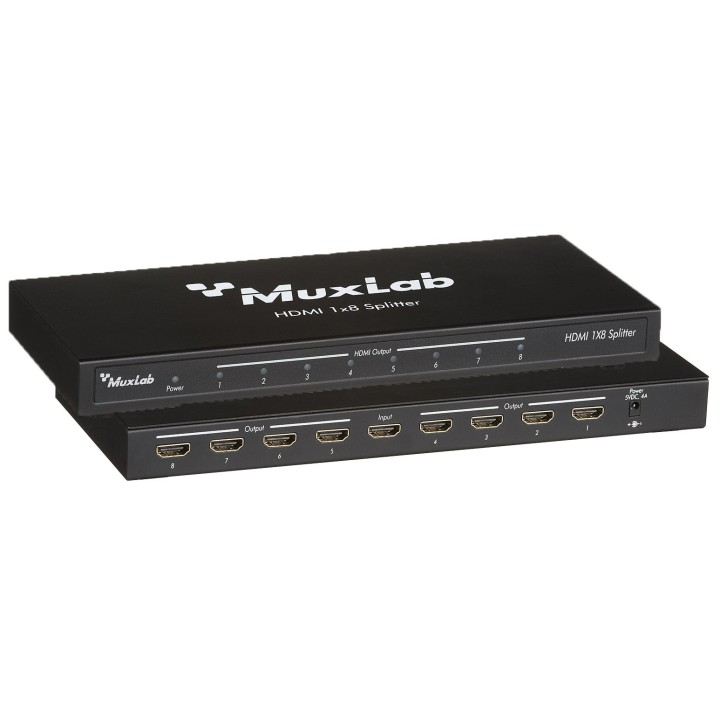 Distributeur HDMI Muxlab 500422 | 1x8 | 2K-4K | 110-220V Muxlab