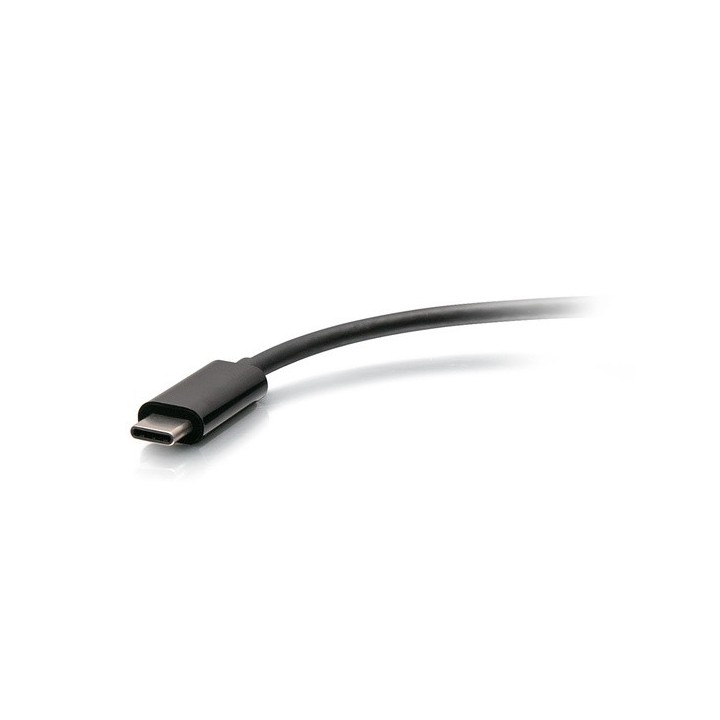 C2G - USB-C to HDMI VGA RJ45 Adapter Black C2G