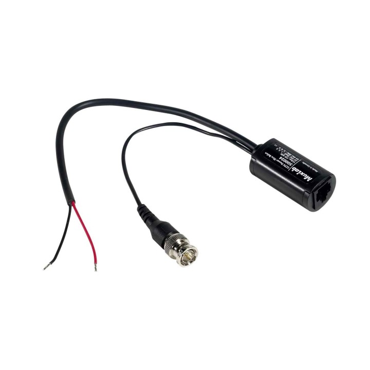 Balun CCTV Muxlab 500024 | Power-Thru | transmission vidéo sur paire torsadée