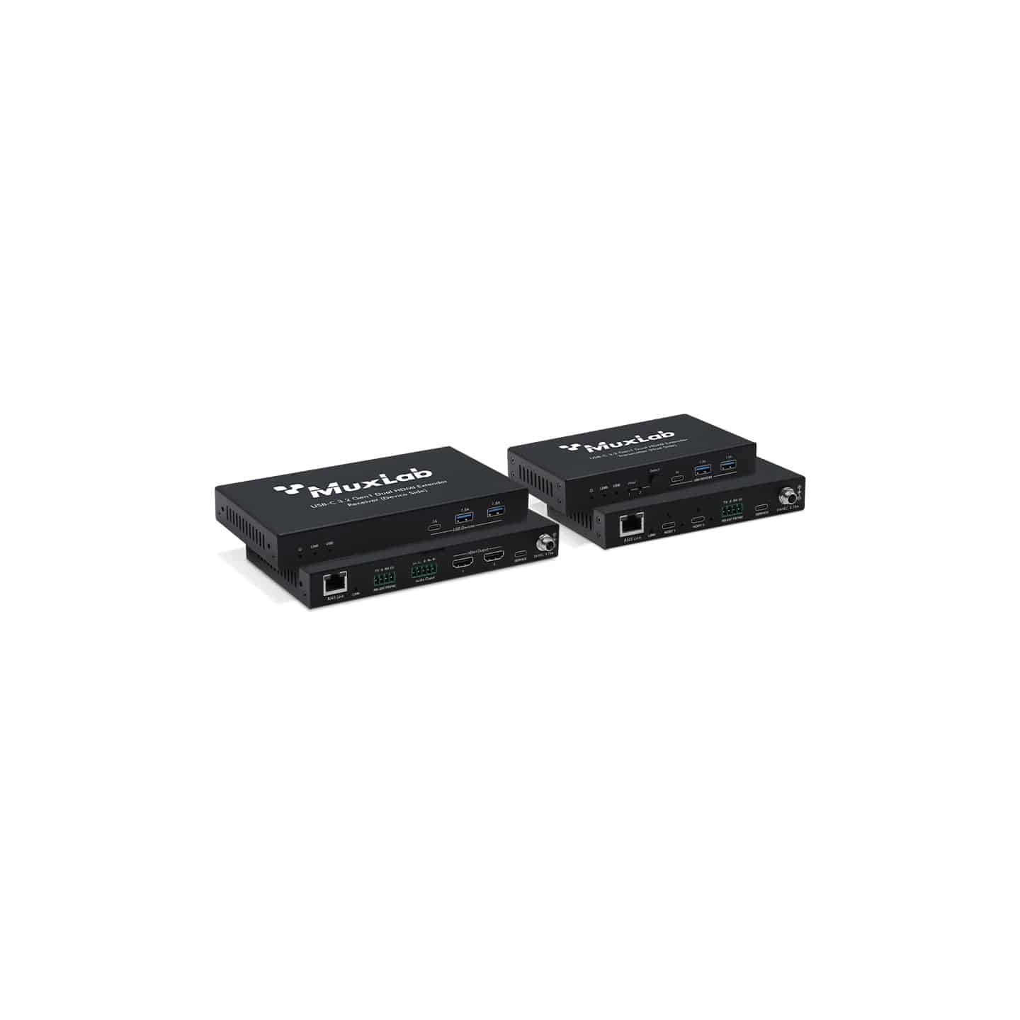 Kit extendeur double HDMI Muxlab 500536 | USB‑C 3.2 Gen1 | 100 m