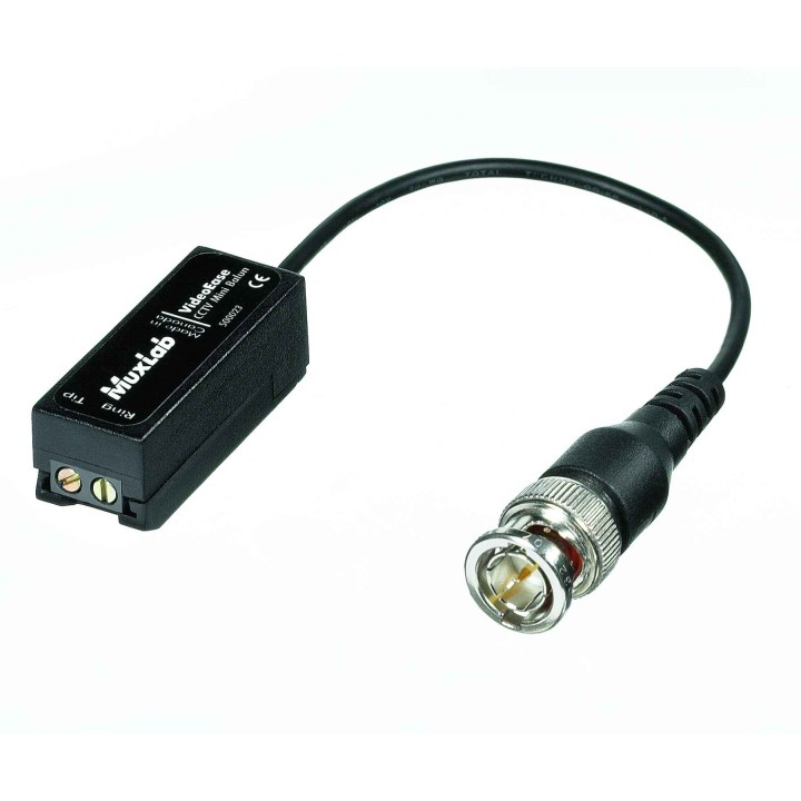 Mini balun CCTV Muxlab 500023 | bornier à vis | transmission vidéo sur paire torsadée
