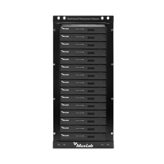 Châssis rack 14 ports Muxlab 500926 | 4.5U | émetteur/récepteur