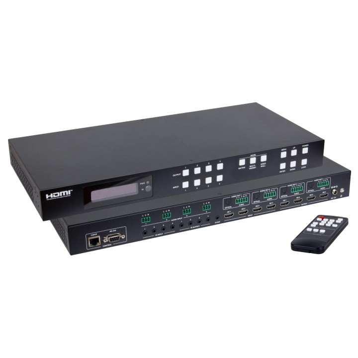 Matrice HDMI 2.0 Muxlab 500428 | 4x4 | multiviewer sans latence