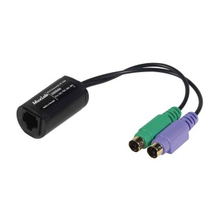 Balun VidéoEase PS/2 Muxlab 500046 | convertisseur côté PC | transmission vidéo sur câble Cat5e/6