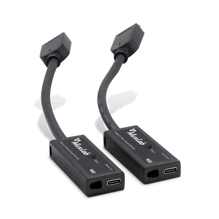 Extendeur HDMI 2.0 sur fibre Muxlab 500487 | kit dongle | 4K 60 Hz
