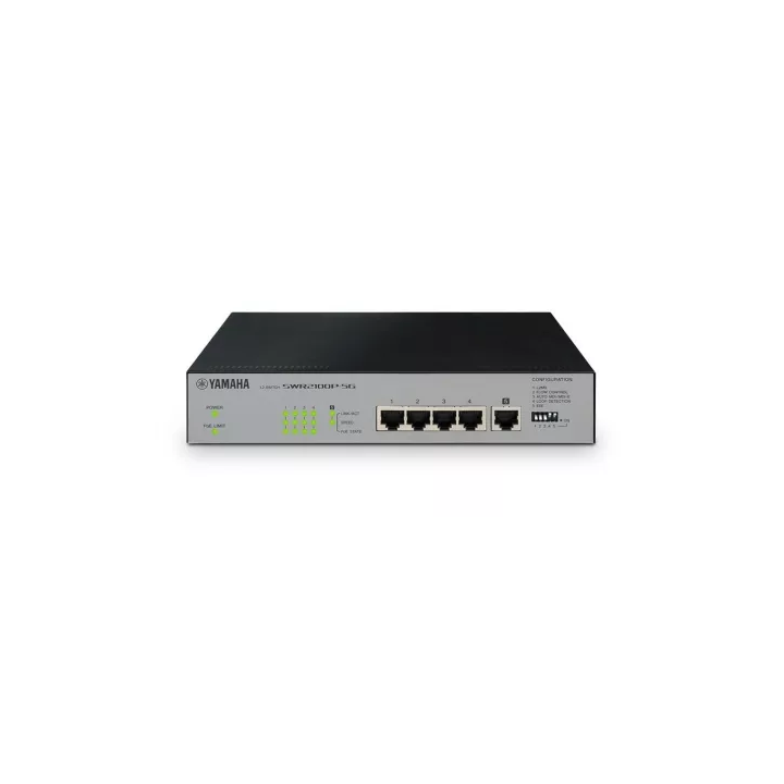 Switch Ethernet Yamaha YAM-SWR2100P5G | 5 ports | 4 PoE 30W/port (70W max)