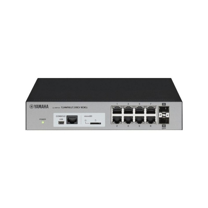 Commutateur réseau Yamaha YAM-SWR2310-10G | L2 | 8 ports LAN RJ45